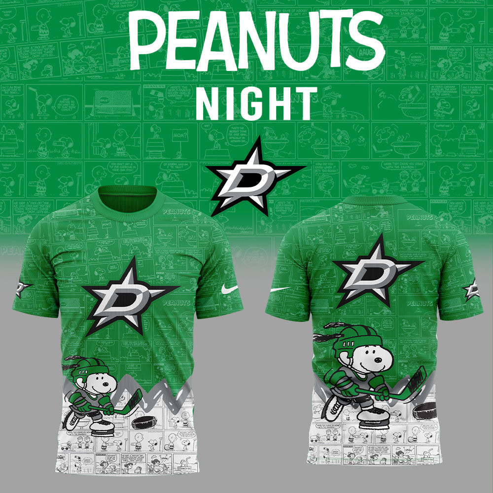 Dallas Stars 75th Anniversary Of Peanuts T-Shirt Best Presents For Girlfriend