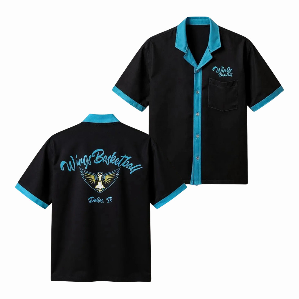 Dallas Wings Basketball Hawaiian Shirt Game Day Basketball Apparel Present For Him