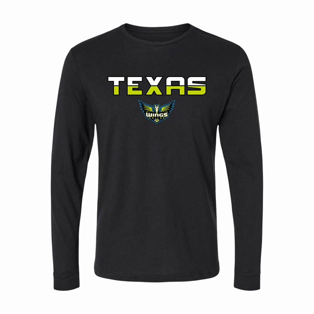 Dallas Wings Logo Long Sleeve Shirt 2026 WNBA Season Opener Merch Gift For Boyfriend