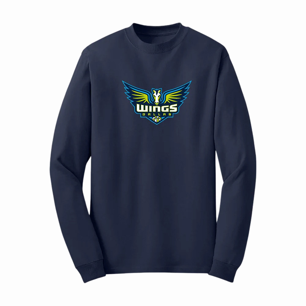 Dallas Wings Logo Long Sleeve Shirt 2026 WNBA Season Opener Merch Gift For Boyfriend