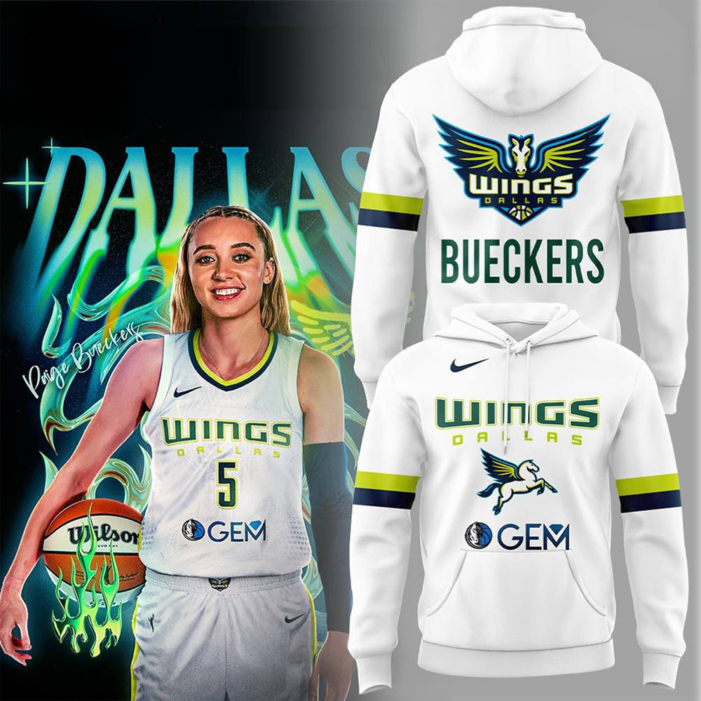 Dallas Wings Paige Bueckers Special White Hoodie Unique Gifts For Basketball Lovers
