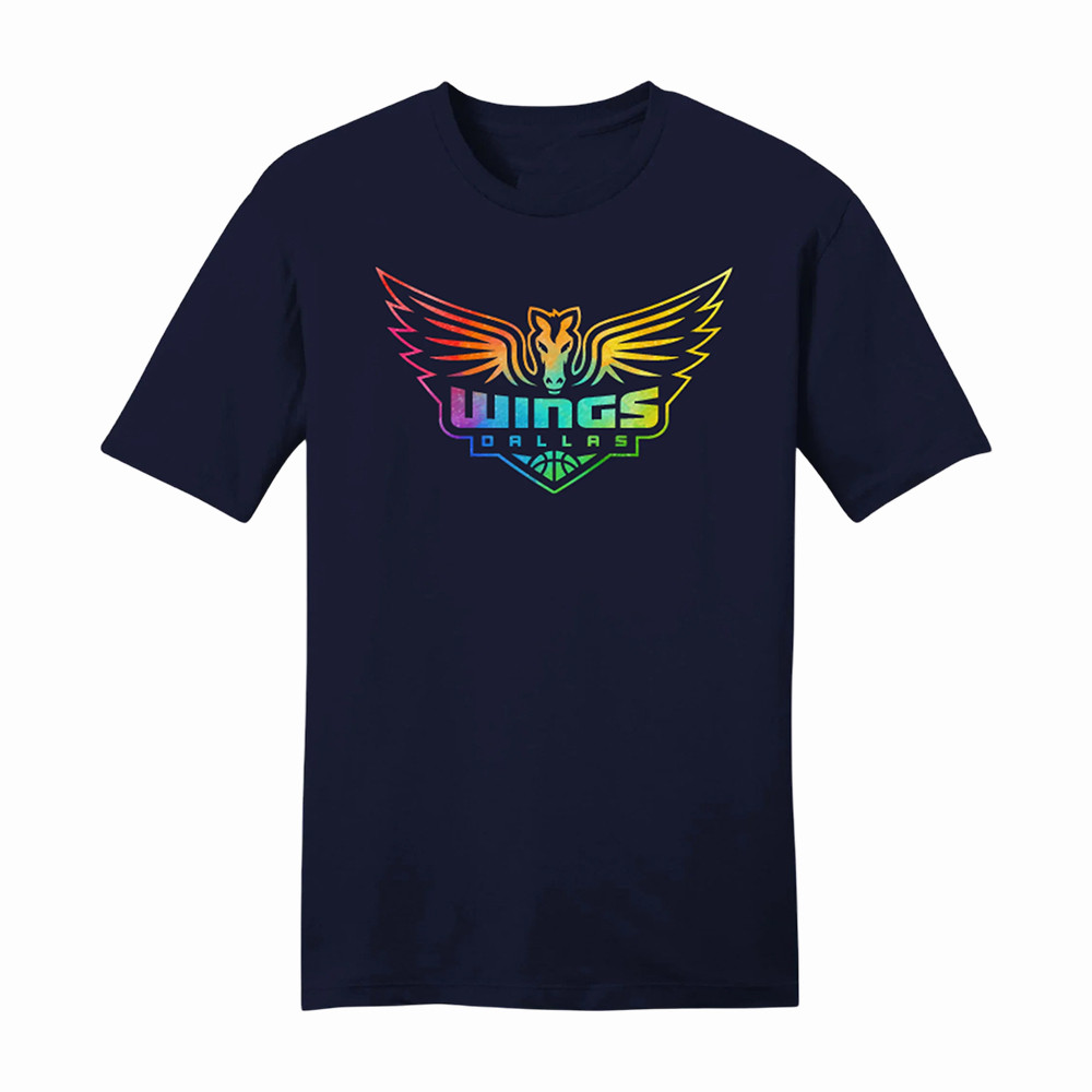 Dallas Wings Rainbow Pride Logo T-Shirt 2026 WNBA Season Opener Merch Gift For Father