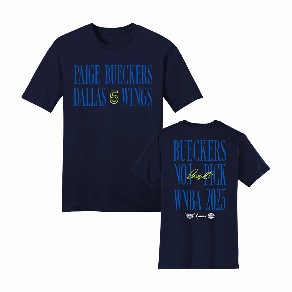 Dallas Wings Signature Bueckers T-Shirt 2026 WNBA Season Opener Clothes Basketball Fan Gear