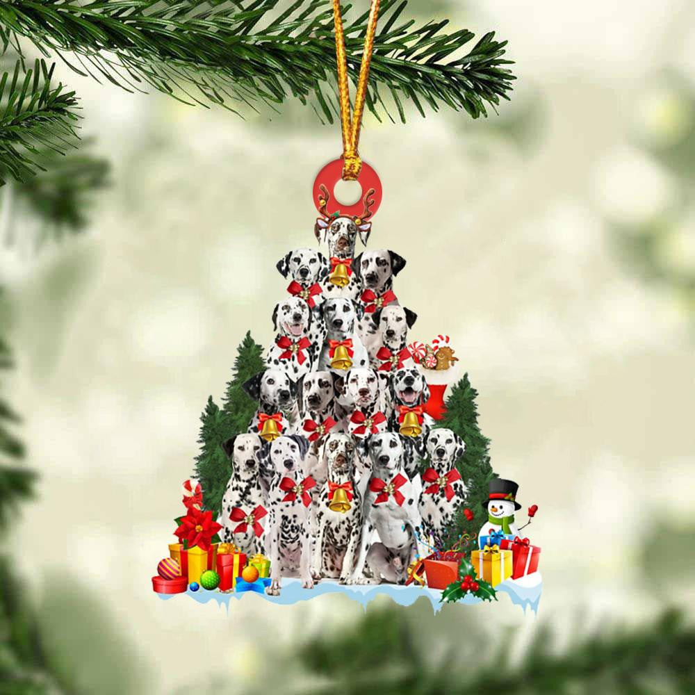 Dalmatian Dog Christmas Tree Ornament Dog Gifts Acrylic Ornament Dog Gifts Acrylic Ornament