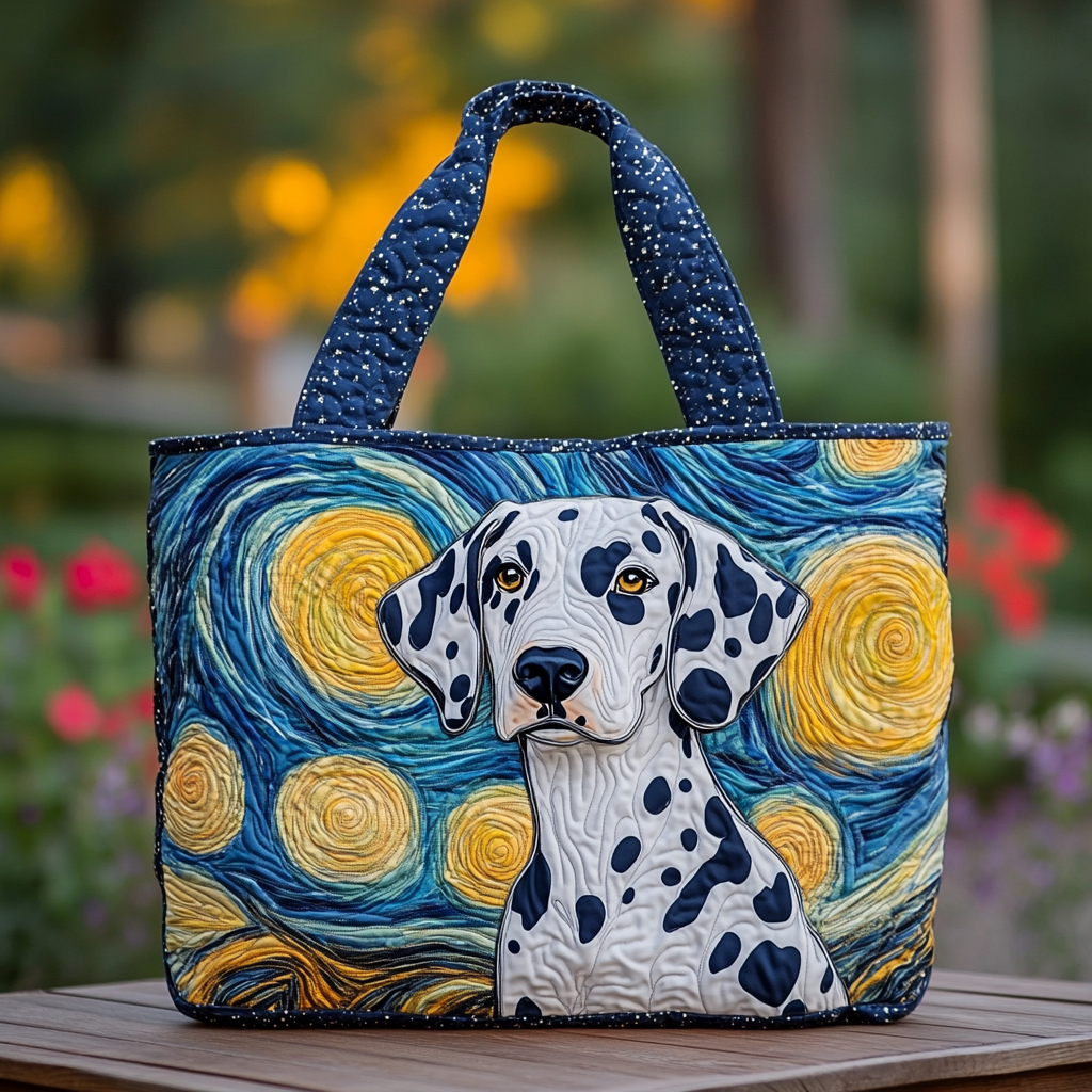 Dalmatian Dream Quilted Tote Bag Gifts For New Dog Owners