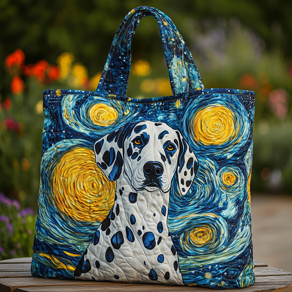 Dalmatian Grace Quilted Tote Bag Dog Presents For Humans