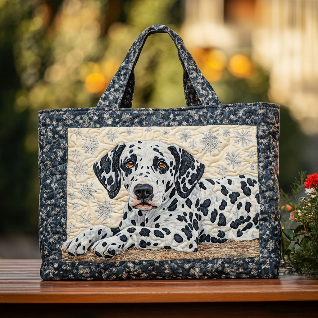 Dalmatian Spirit Quilted Tote Bag Dog Person Gifts
