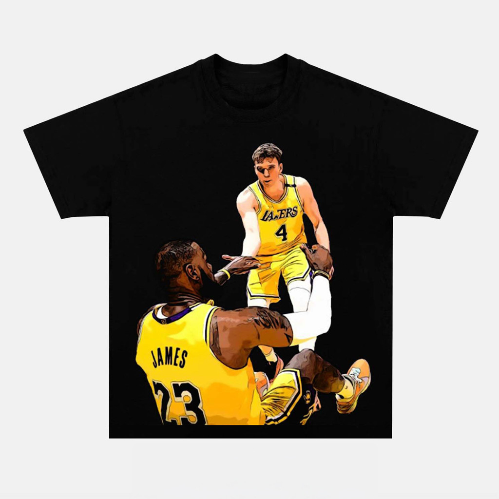 Dalton Knecht And Lebron James Graphic T-Shirt Gift For Basketball Lover
