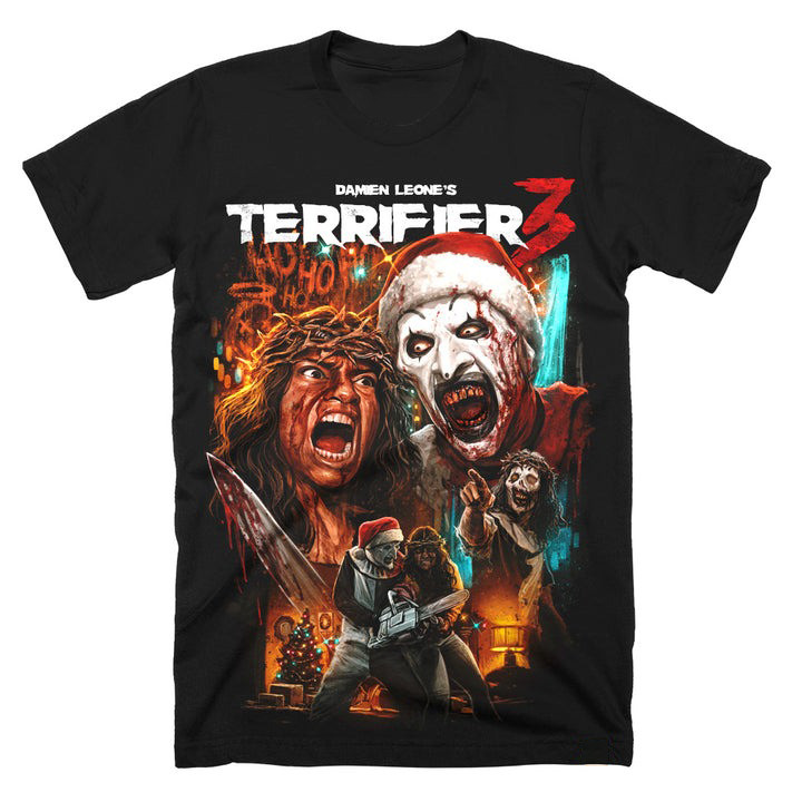 Damien Leone's Terrifier 3 Cut To The Core T-Shirt Horror Fans Gifts