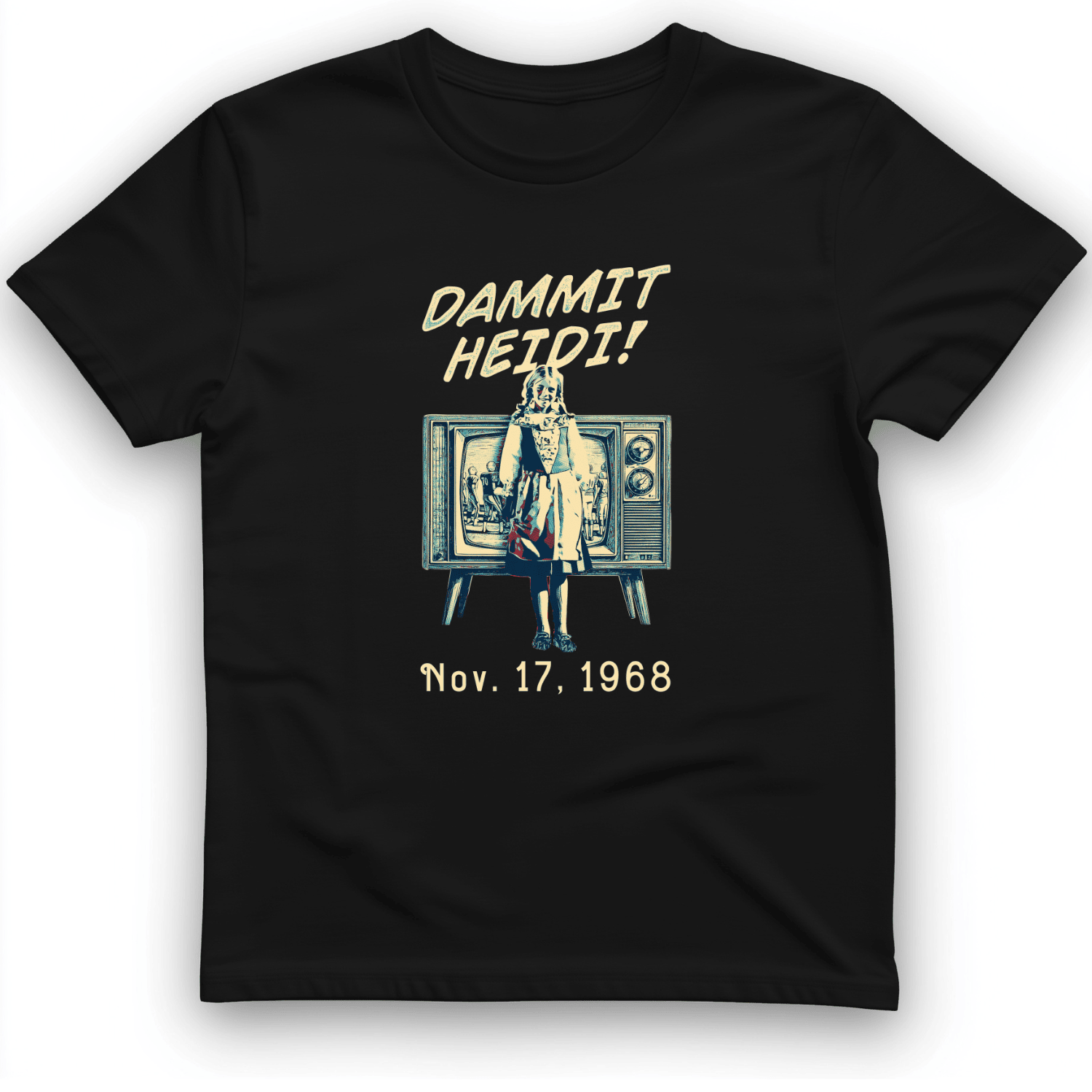 Dammit Heidi Bowl T-Shirt Vintage Graphic Themed Hilarious Shirt Gift Ideas For Best Friend