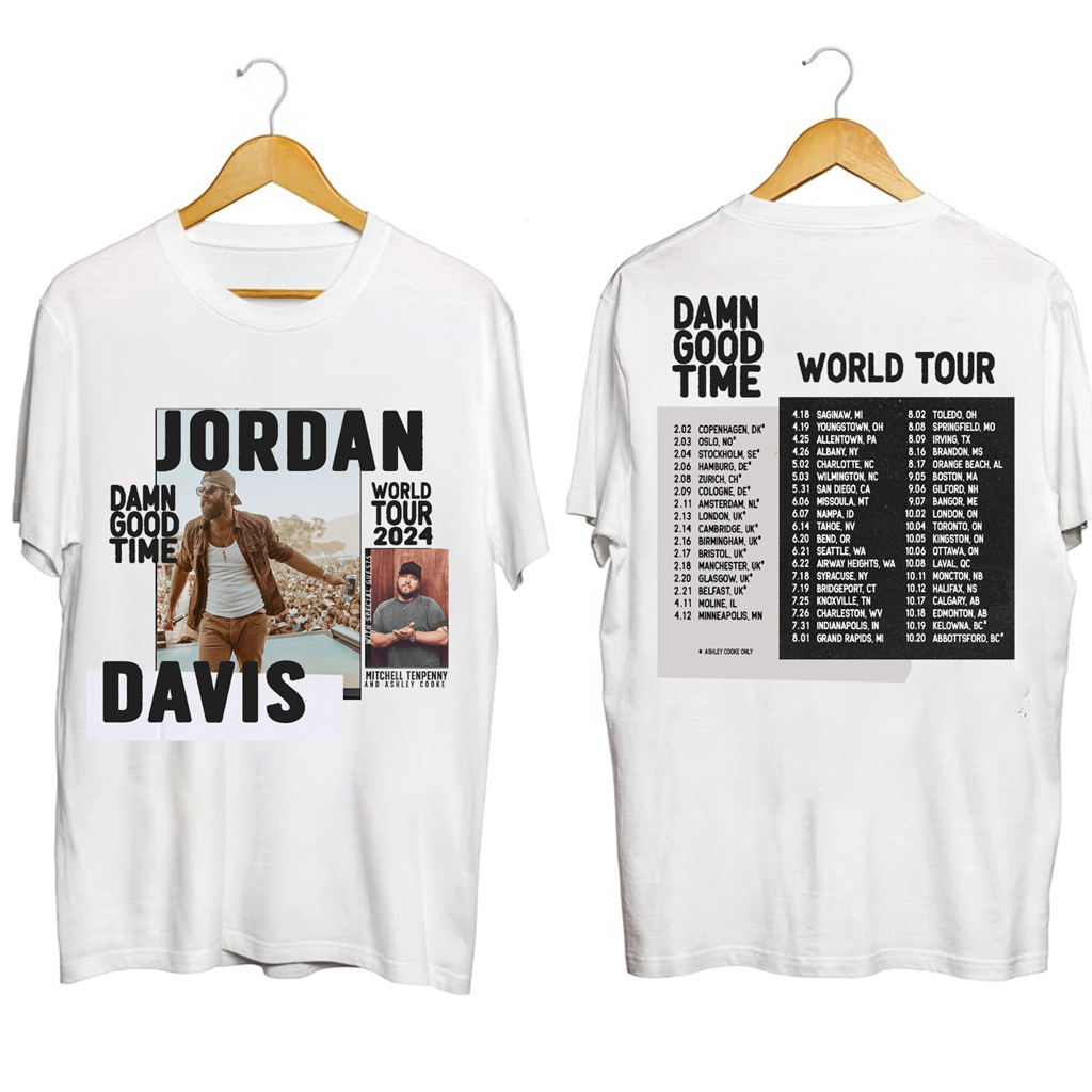 Damn Good Time Tour Jordan Davis Shirt Unique Gifts For Music Lovers Damn Good Time Tour Jordan Davis Shirt Unique Gifts For Music Lovers
