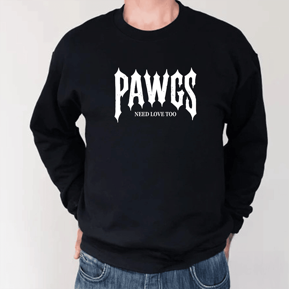 Damson Idris Pawgs Need Love Too Long Sleeve Shirt Funny Apparel Boyfriend Gift Ideas