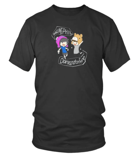 Dan And Phil Merch Tour Amazing Phil Danis Not On Fire T-Shirt Games Merchandise Fan Gifts