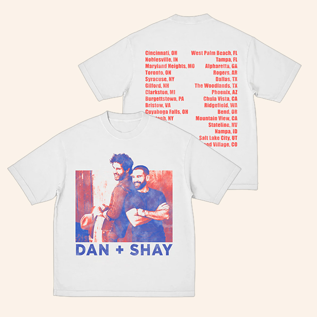 Dan And Shay Merch Heartbreak Summer Tour T-Shirt Presents For Music Lovers