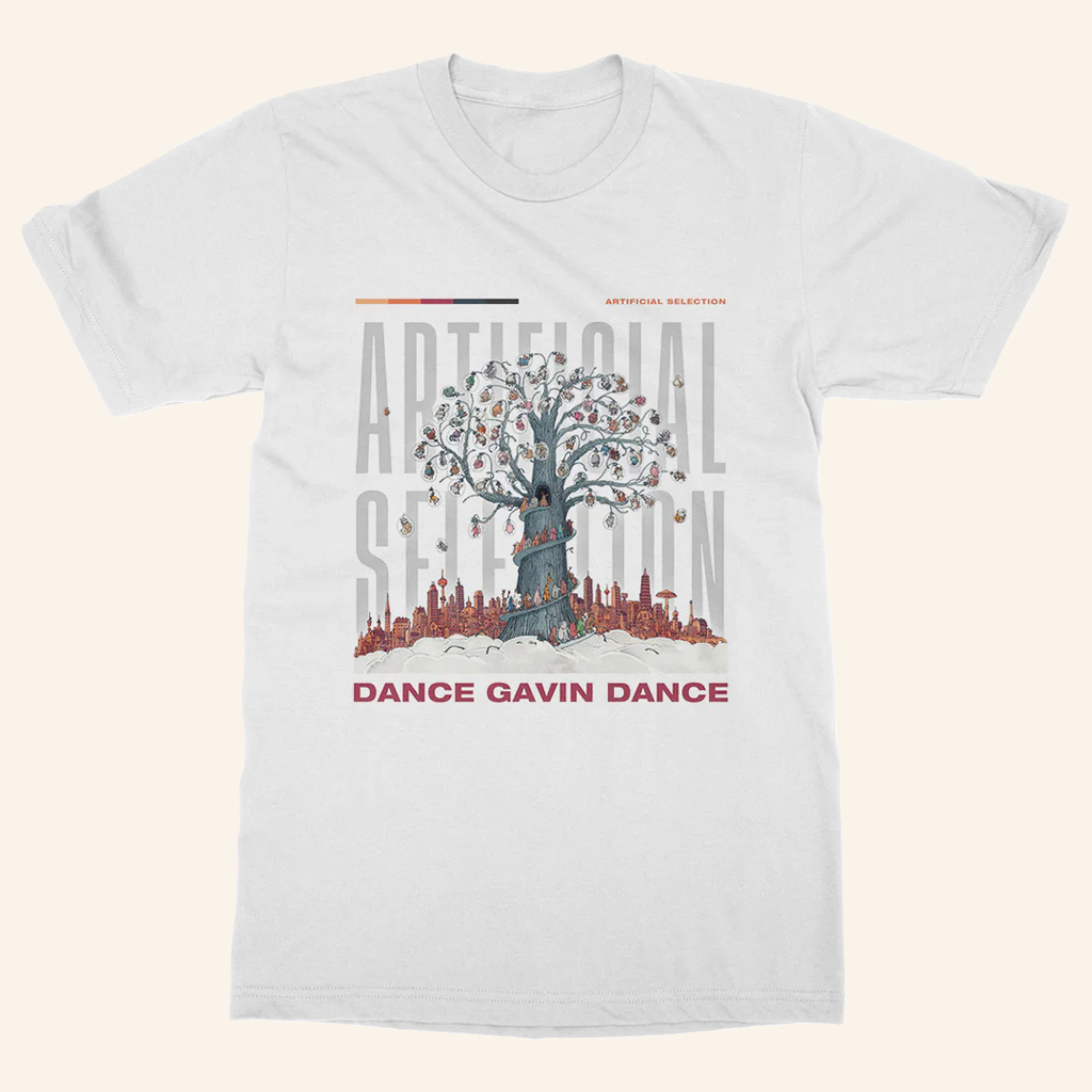 Dance Gavin Dance Merch Artificial Selection White T-Shirt Gift Ideas For Rock Music Lovers Dance Gavin Dance Merch Artificial Selection White T-Shirt Gift Ideas For Rock Music Lovers