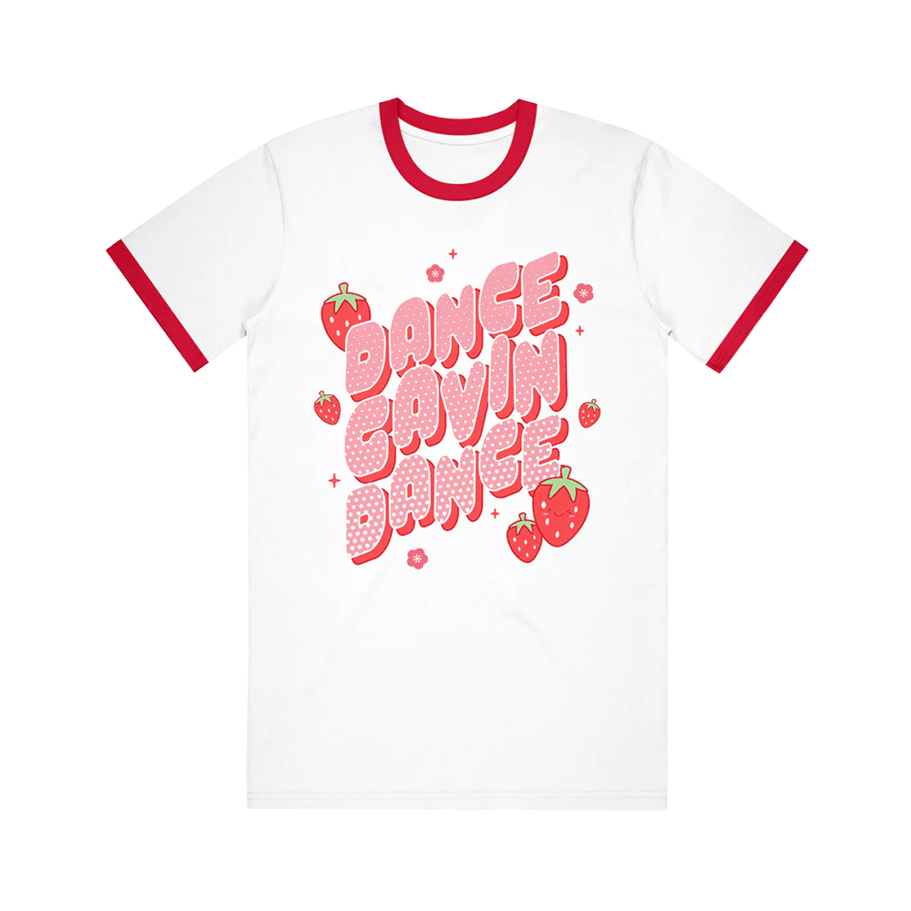 Dance Gavin Dance Merch Dance Gavin Dance Strawberry T-Shirt Mothers Day Present Ideas