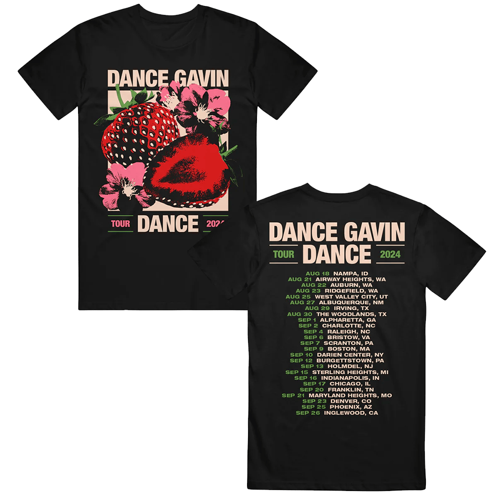 Dance Gavin Dance Merch DGD Strawberry Blossom Tour T-Shirt Awesome Father's Day Gifts