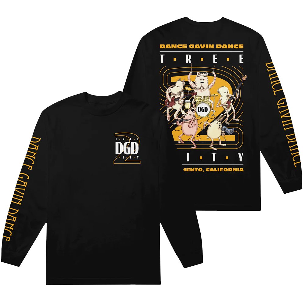 Dance Gavin Dance Merch DGD Tree City Long Sleeve T-Shirt Father's Day Gifts For Husband Dance Gavin Dance Merch DGD Tree City Long Sleeve T-Shirt Father's Day Gifts For Husband