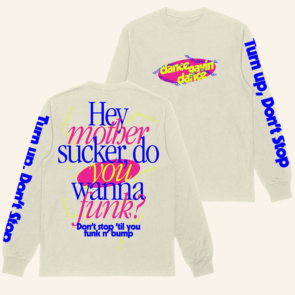 Dance Gavin Dance Merch FunkNBump White Long Sleeve Shirt Gifts For Rock Music Lovers Dance Gavin Dance Merch FunkNBump White Long Sleeve Shirt Gifts For Rock Music Lovers