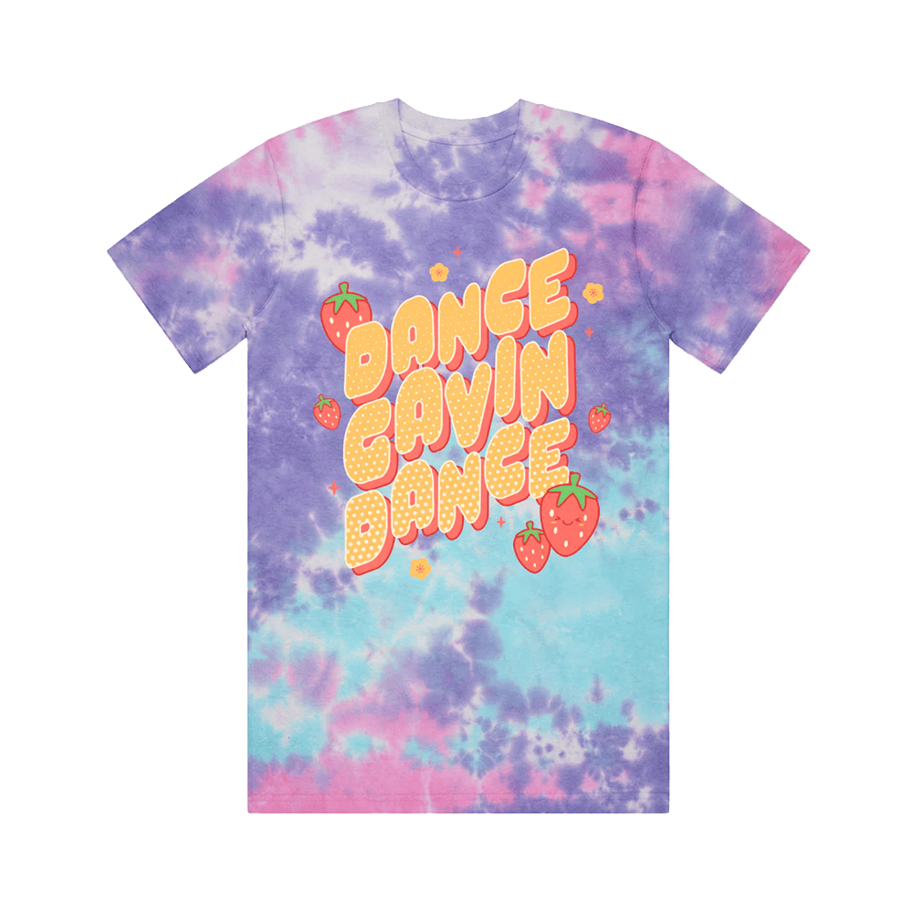 Dance Gavin Dance Merch Kawaii Strawberry Tie Dye T-Shirt Gifts For Music Fans Dance Gavin Dance Merch Kawaii Strawberry Tie Dye T-Shirt Gifts For Music Fans