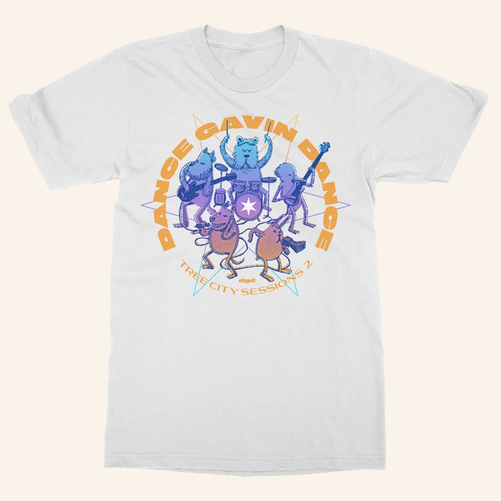 Dance Gavin Dance Merch Tree City Sessions 2 White T-Shirt Cool Gifts For Rock Lovers