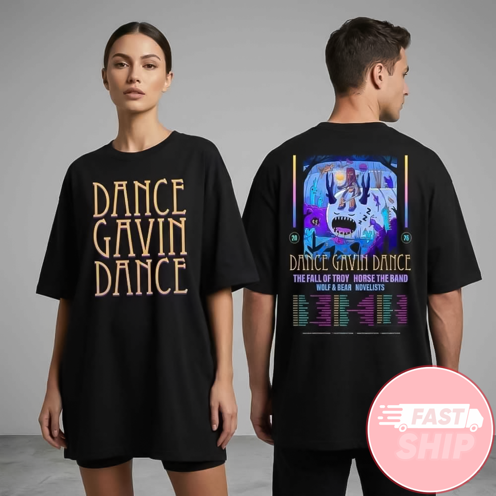 Dance Gavin Dance Spring Summer Tour 2026 US Canada Leg T-Shirt Gifts For Fans