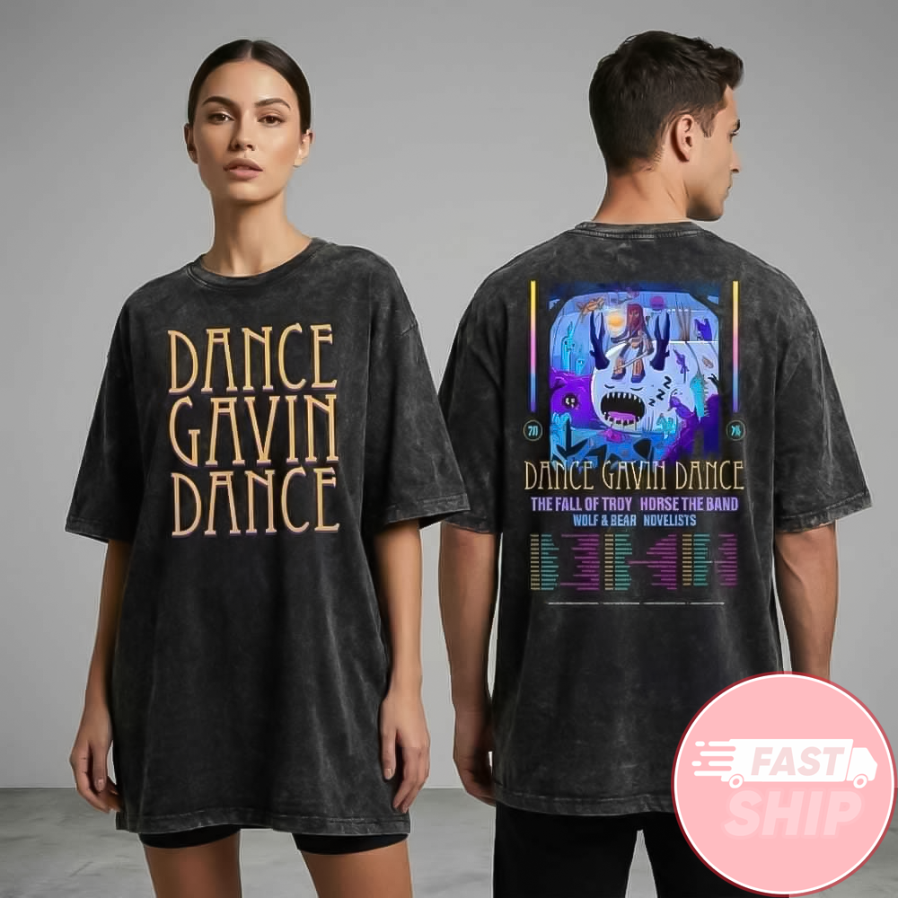 Dance Gavin Dance Spring Summer Tour 2026 US Canada Leg Wash Shirt Gifts For Fans