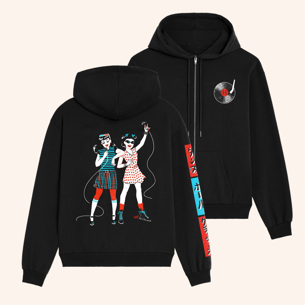 Dance Hall Crashers Merch Dance Hall Crashers Elyse And Karina Zip Hoodie Gifts For Her
