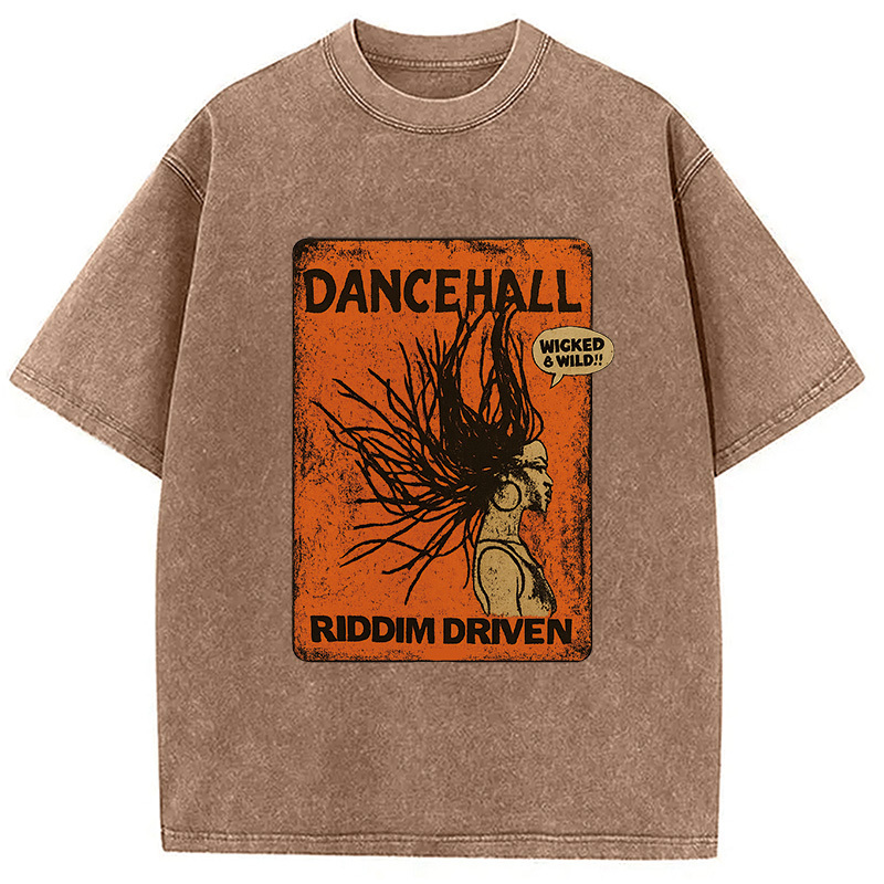 Dancehall Vntage Washed T-Shirt Trendy Aesthetic Graphic Apparel Gifts For Best Friend
