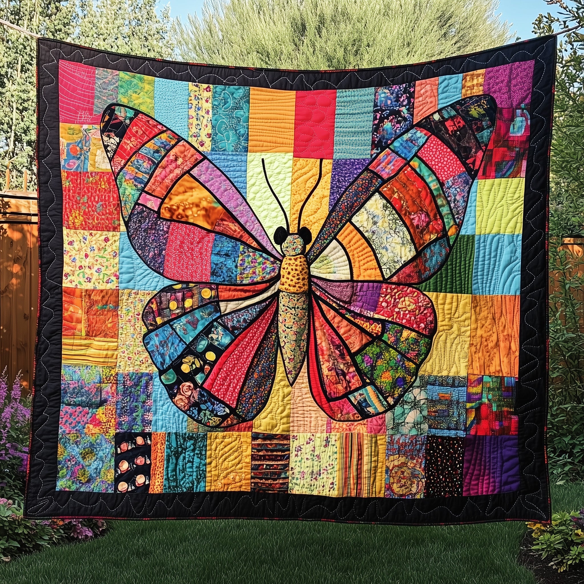 Dancing Butterflies Quilted Blanket Cute Cozy BlanketAwesome Gifts For Butterfly Lovers