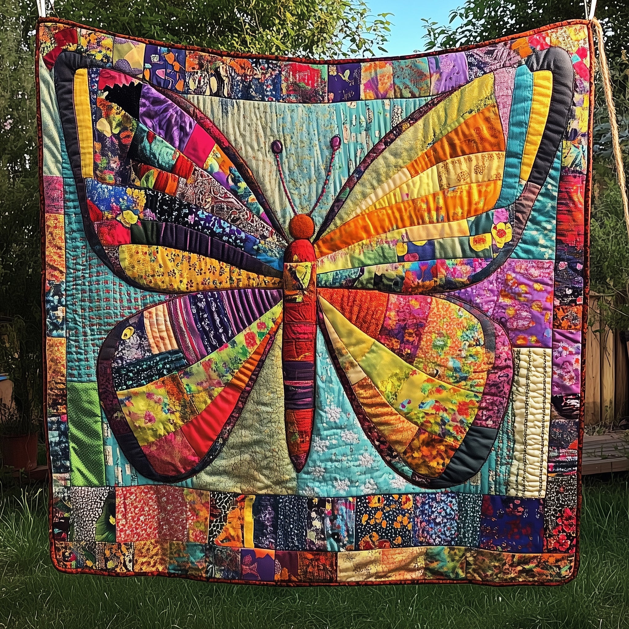 Dancing Butterflies Quilted Blanket Cute Cozy BlanketBest Butterfly over Gifts For Mom