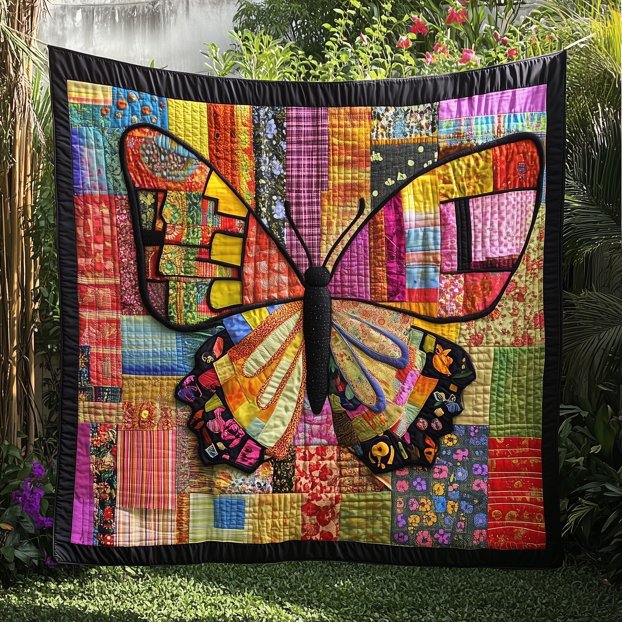 Dancing Butterflies Quilted Blanket Cute Cozy BlanketButterfly Themed Gift Items