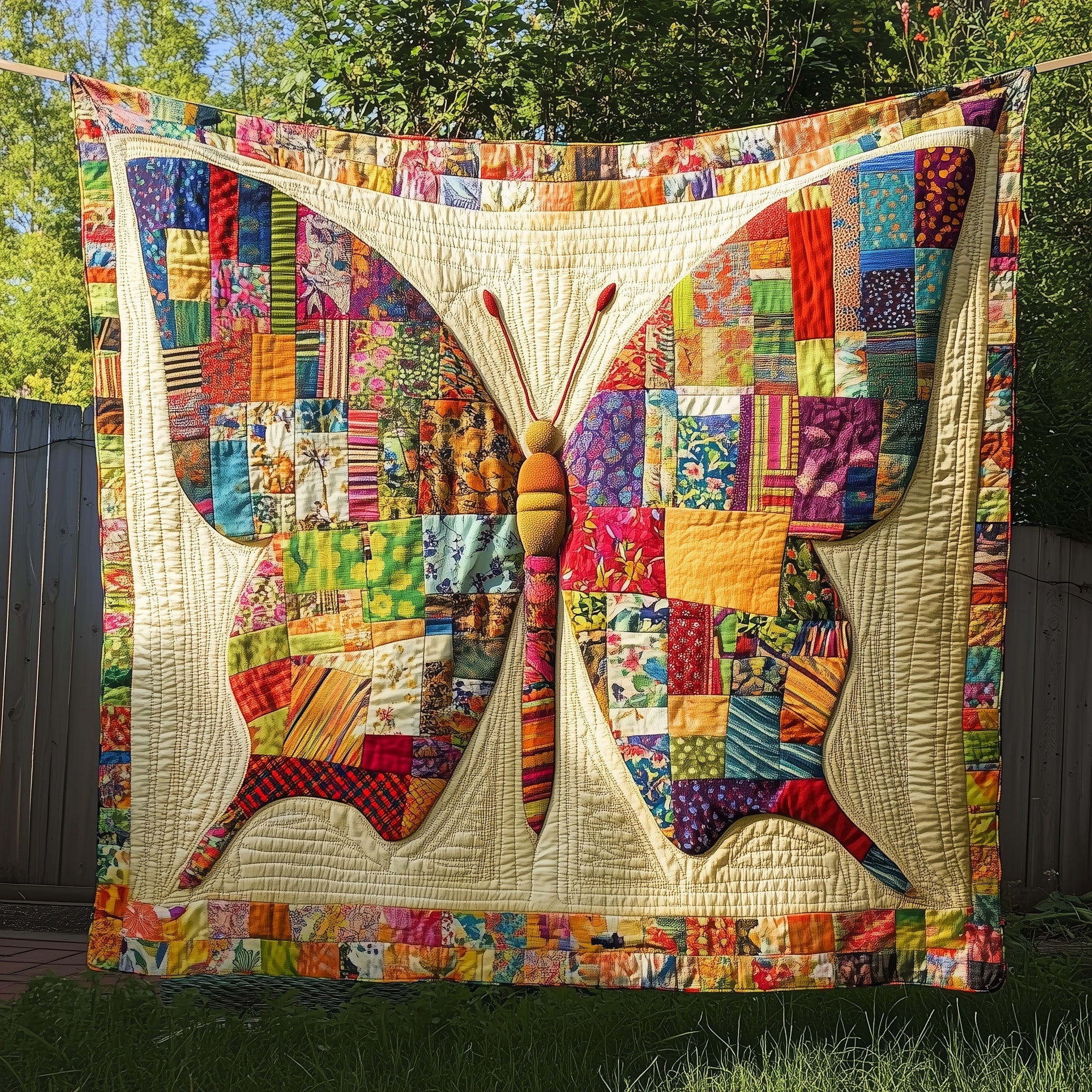 Dancing Butterflies Quilted Blanket Cute Cozy BlanketGreat Butterfly Lover Gifts