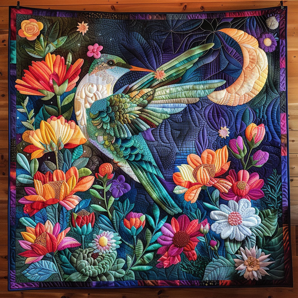 Dancing Hummingbird Quilt Soft Quilt Blanket Gift for Comfortable Nights