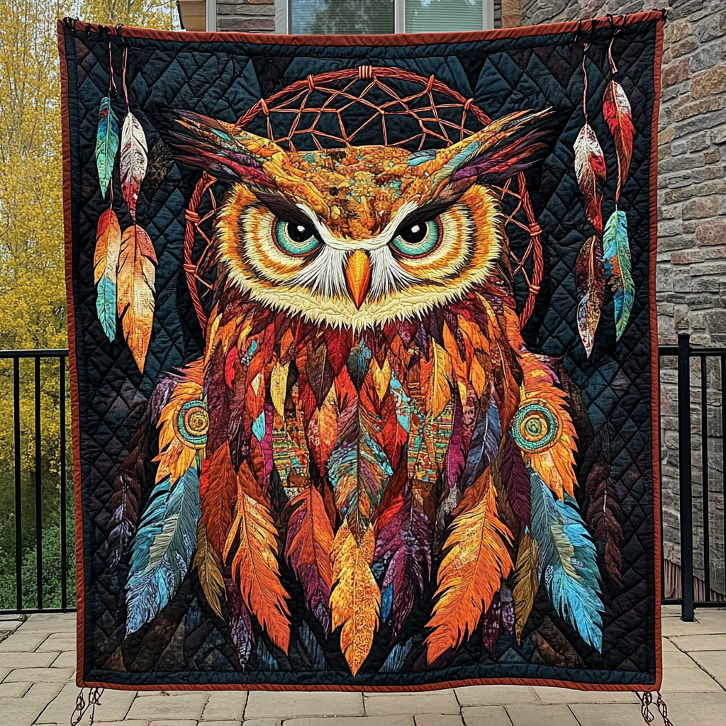 Dancing Winds Quilted Blanket Owl Blanket Idea Gifts For Her