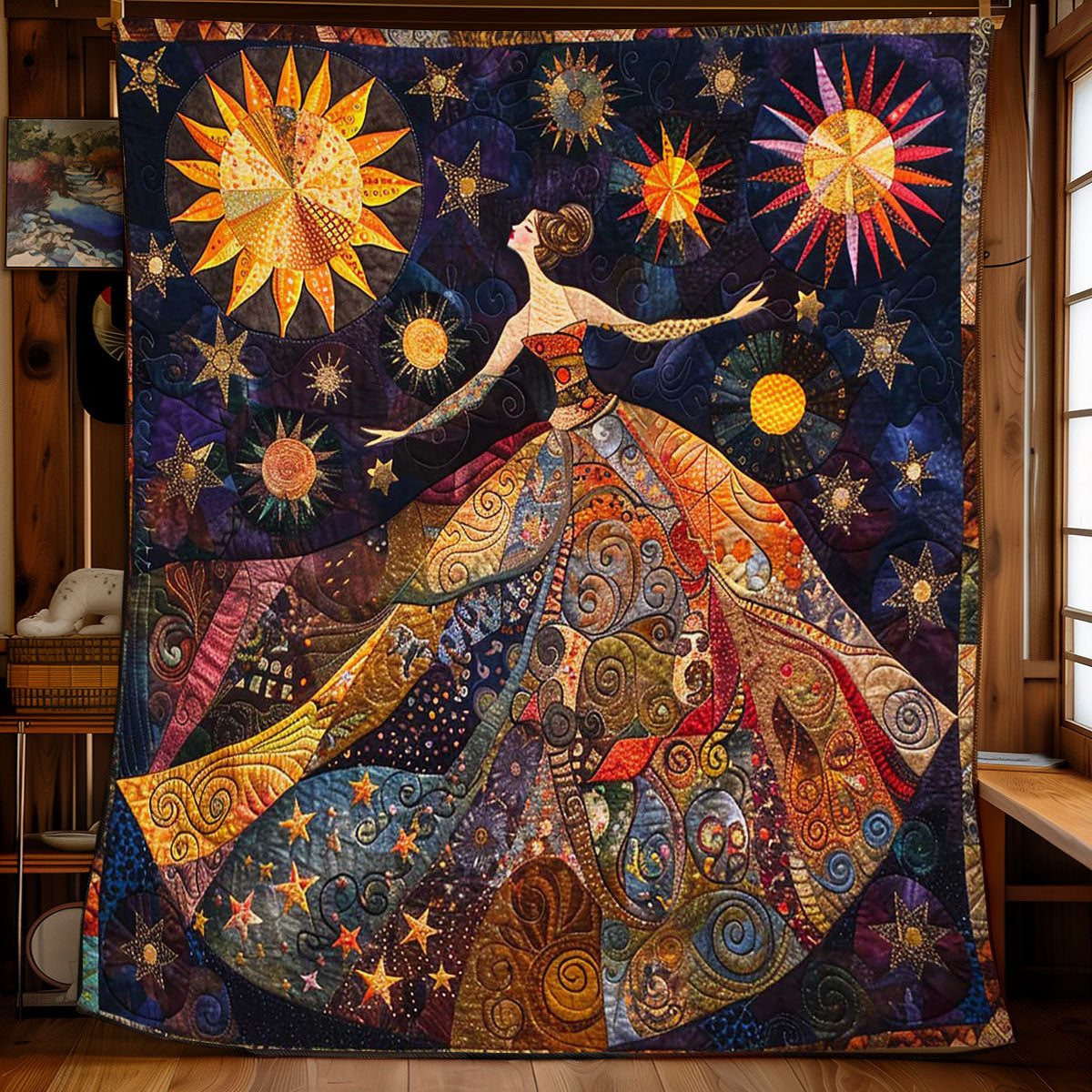 Dancing Woman Quilt Blanket King Size Blanket Best Presents For Mum Christmas