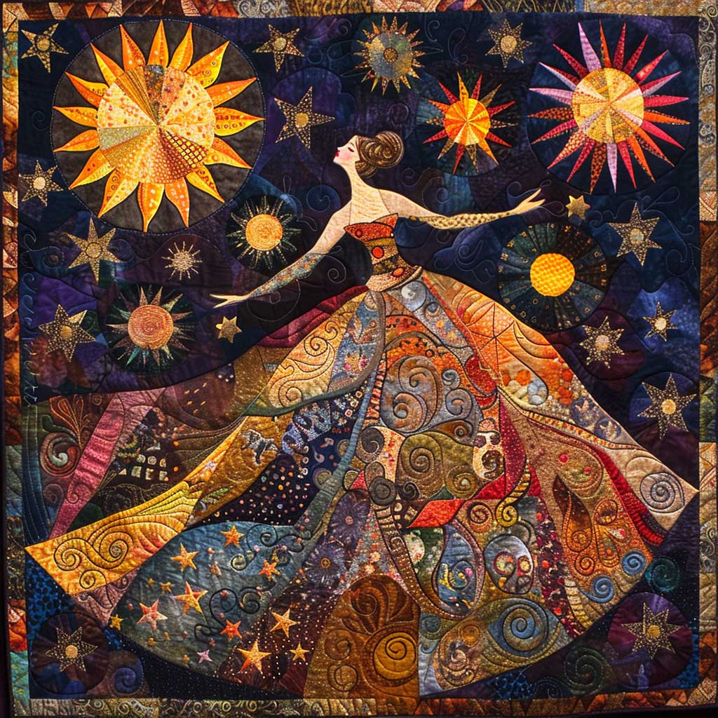 Dancing Woman Quilt Blanket King Size Blanket Best Presents For Mum Christmas