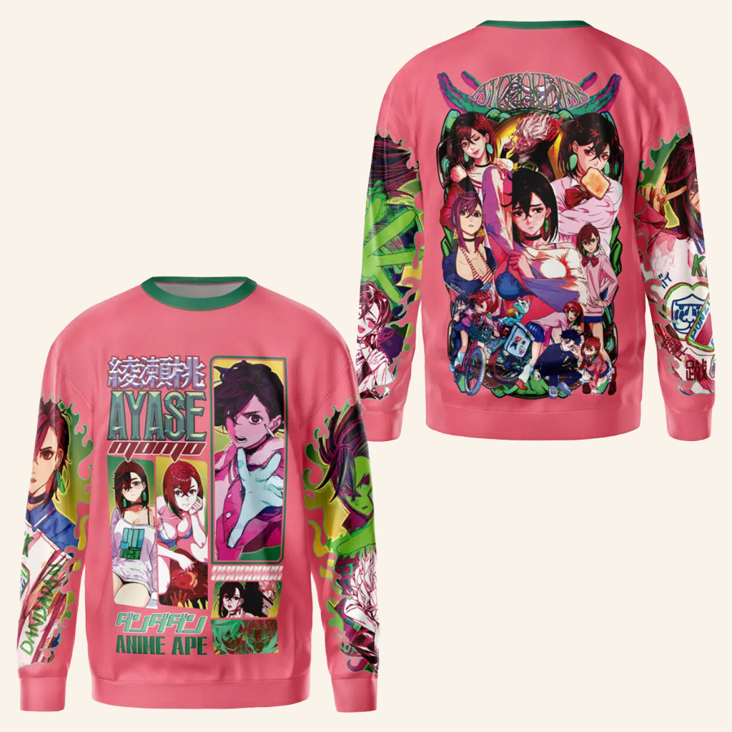 Dandadan Merch Ayase Momo Dandadan Streetwear Sweatshirt Xmas Gifts For Her Dandadan Merch Ayase Momo Dandadan Streetwear Sweatshirt Xmas Gifts For Her
