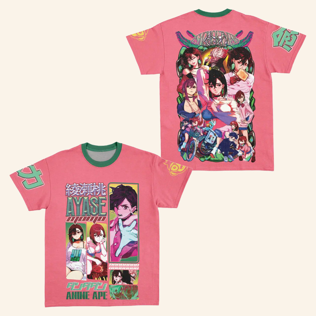 Dandadan Merch Ayase Momo Dandadan Streetwear T-Shirt Xmas Gifts For Girlfriend