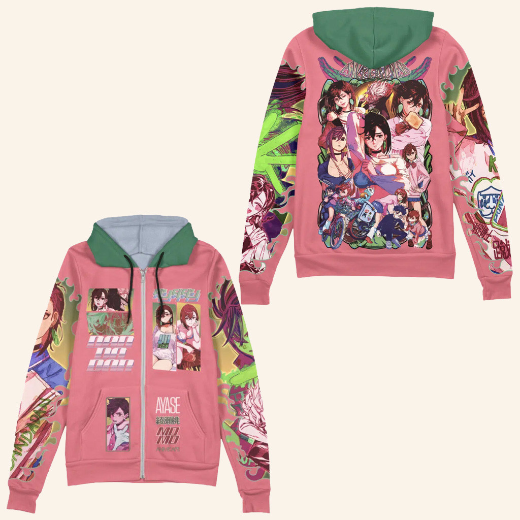 Dandadan Merch Ayase Momo Dandadan Streetwear Zip Hoodie Xmas Gifts For Friends Dandadan Merch Ayase Momo Dandadan Streetwear Zip Hoodie Xmas Gifts For Friends