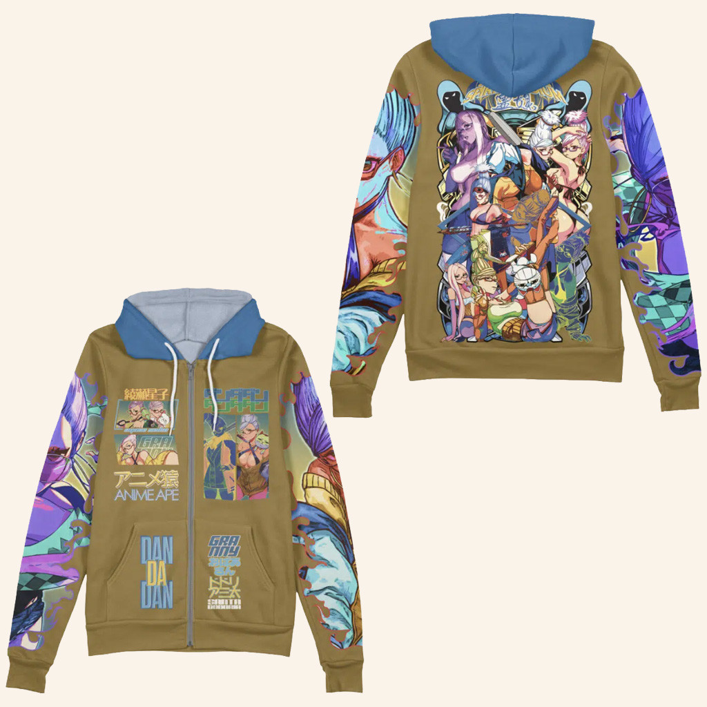 Dandadan Merch Ayase Seiko Dandadan Streetwear Zip Hoodie Christmas Presents For Boyfriend Dandadan Merch Ayase Seiko Dandadan Streetwear Zip Hoodie Christmas Presents For Boyfriend