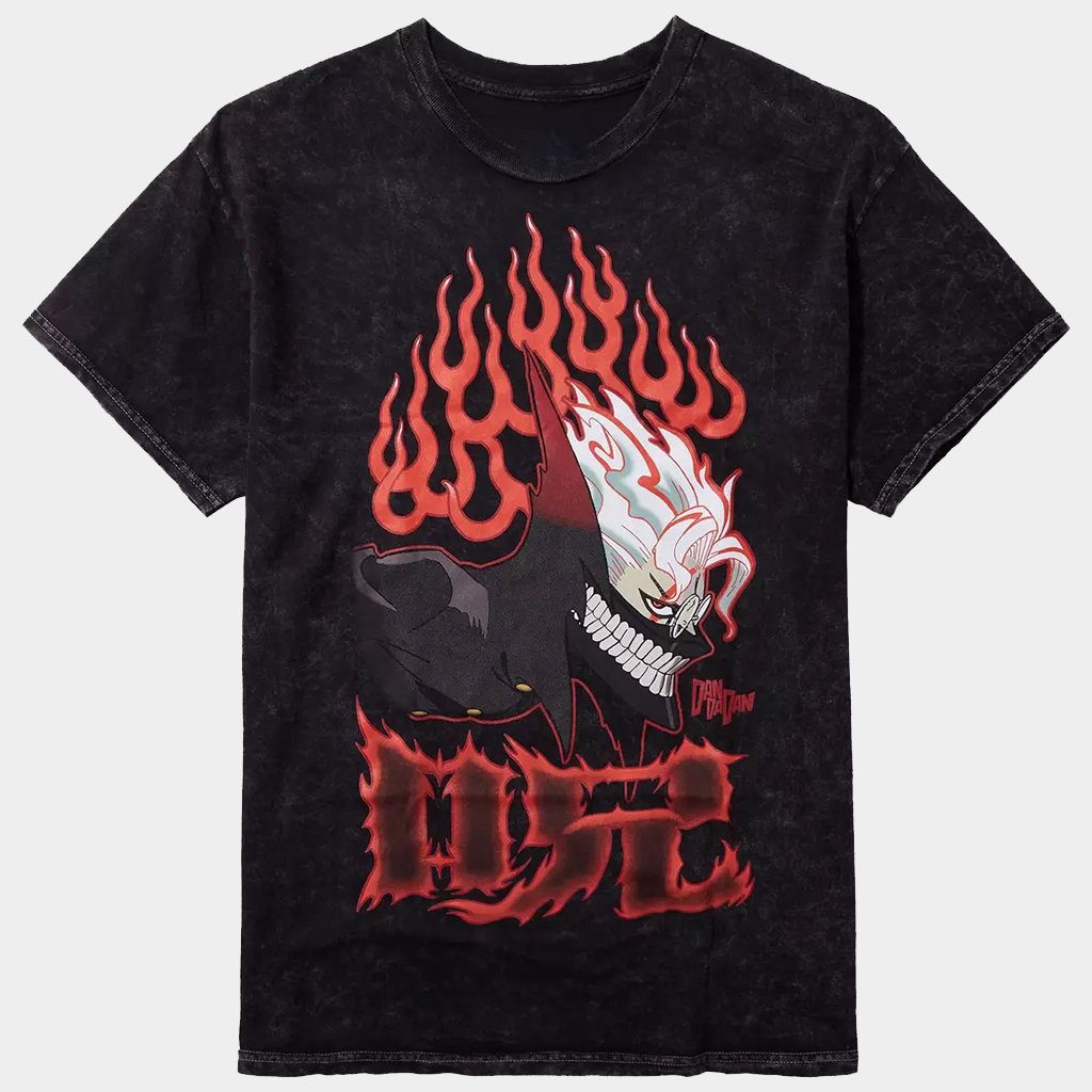 Dandadan Merch Dandadan Okarun Flame Dark Wash T-Shirt Best Gifts For Brother