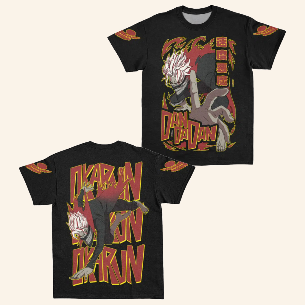Dandadan Merch Okarun Speed Demon Dandadan Streetwear T-Shirt Gifts For Son Dandadan Merch Okarun Speed Demon Dandadan Streetwear T-Shirt Gifts For Son