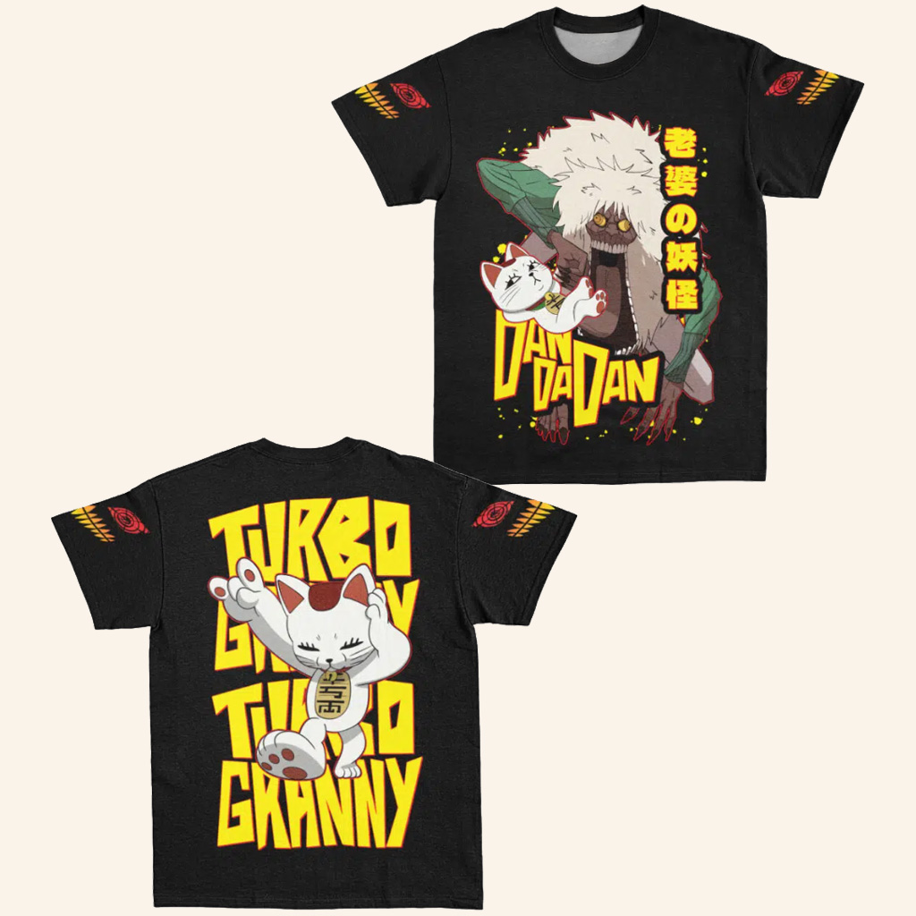 Dandadan Merch Turbo Granny Old Woman Dandadan Streetwear T-Shirt Gifts For Besties Dandadan Merch Turbo Granny Old Woman Dandadan Streetwear T-Shirt Gifts For Besties