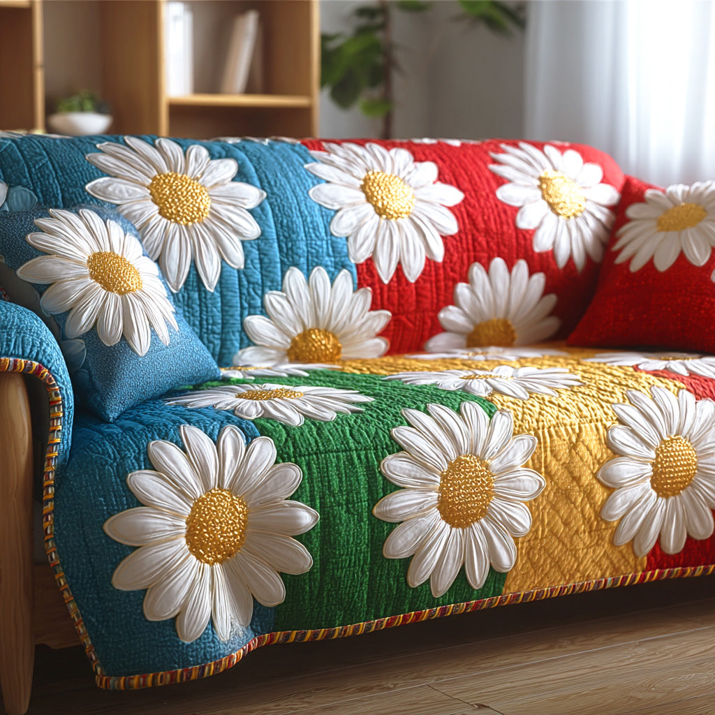Dandelion Dream Quilted Sofa Cover Sofa Seat Covers Birthday Gifts For Friends