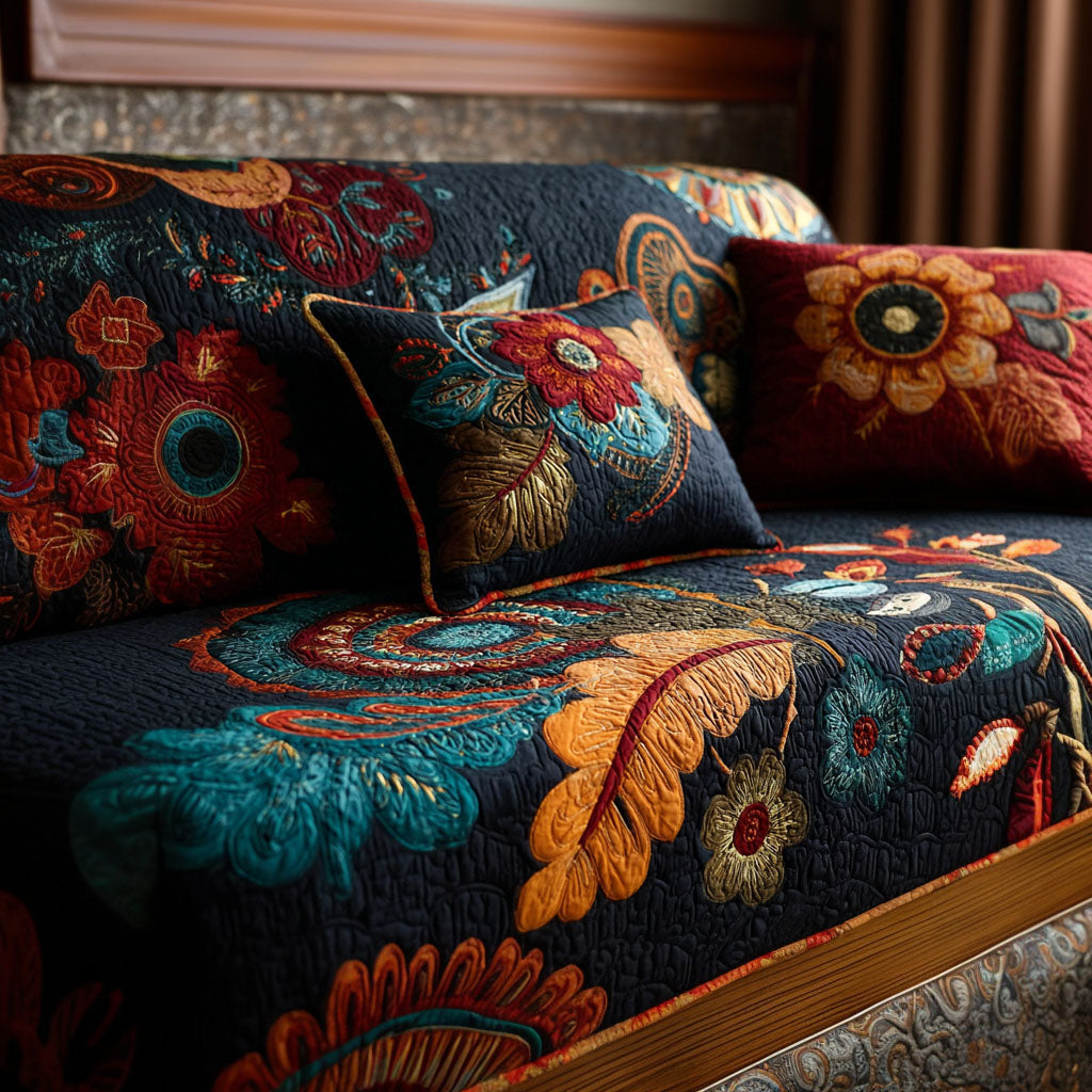 Dandelion Sky Quilted Sofa Cover Holiday Living Room Decor Gift Ideas For Friends