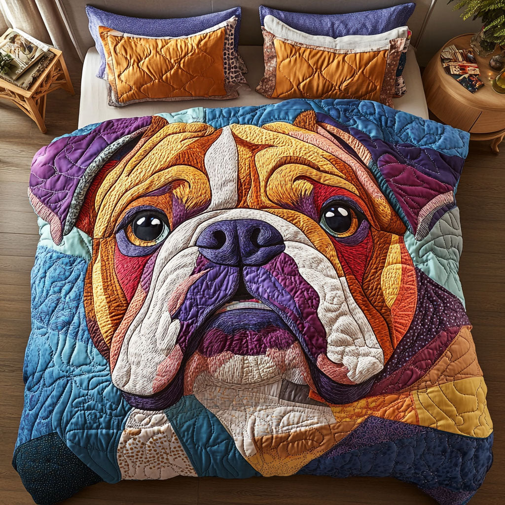 Dandy Bulldog Quited Bedding Set Modern Bedding Set to Upgrade Your Bedroom