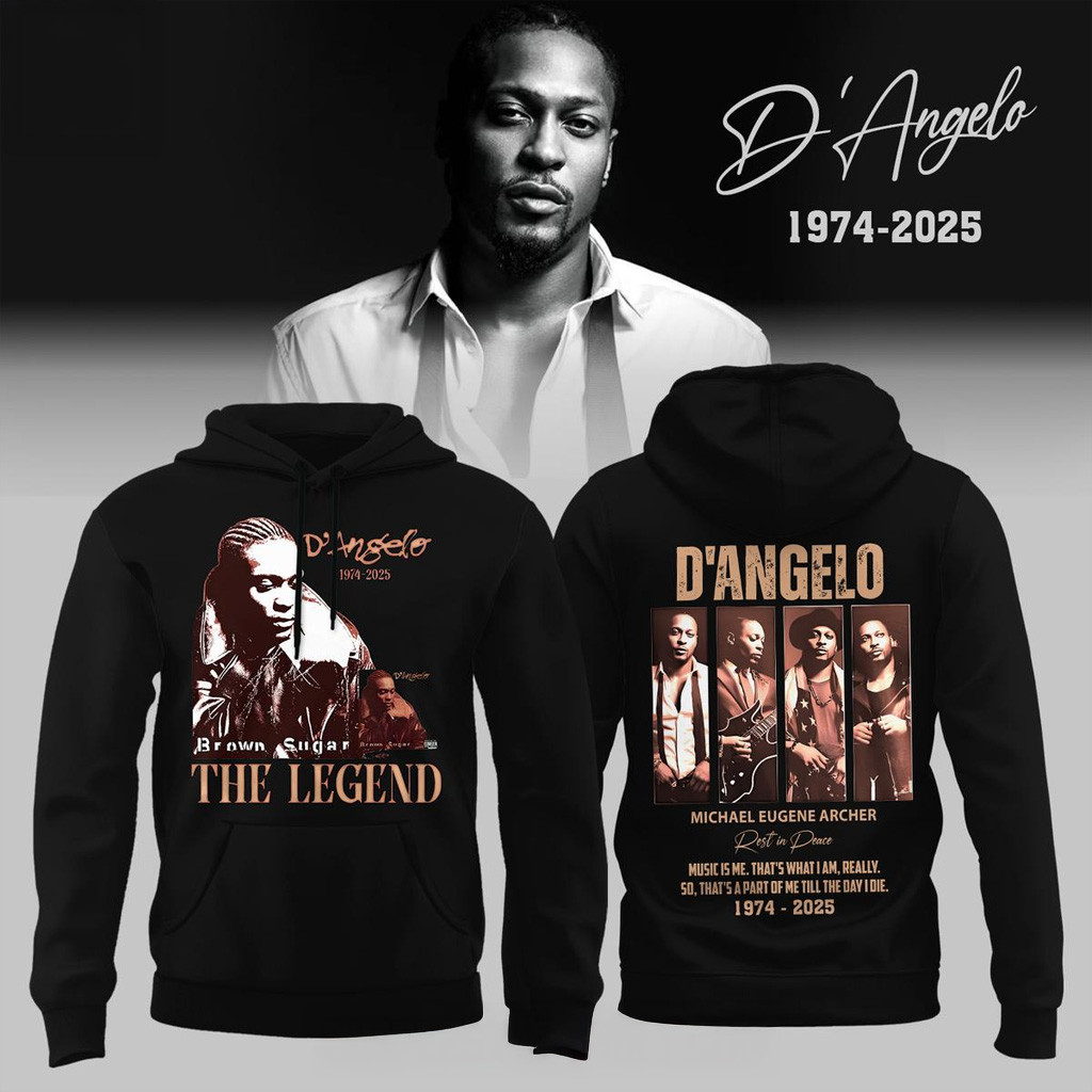 D'Angelo Legendary RIO 2025 Black Hoodie Fan Merch Good Gift For Son D'Angelo Legendary RIO 2025 Black Hoodie Fan Merch Good Gift For Son