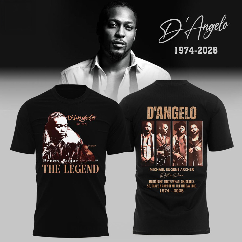 D'Angelo Legendary RIO 2025 Black T-Shirt Fan Merch Best Gifts For Boyfriend D'Angelo Legendary RIO 2025 Black T-Shirt Fan Merch Best Gifts For Boyfriend