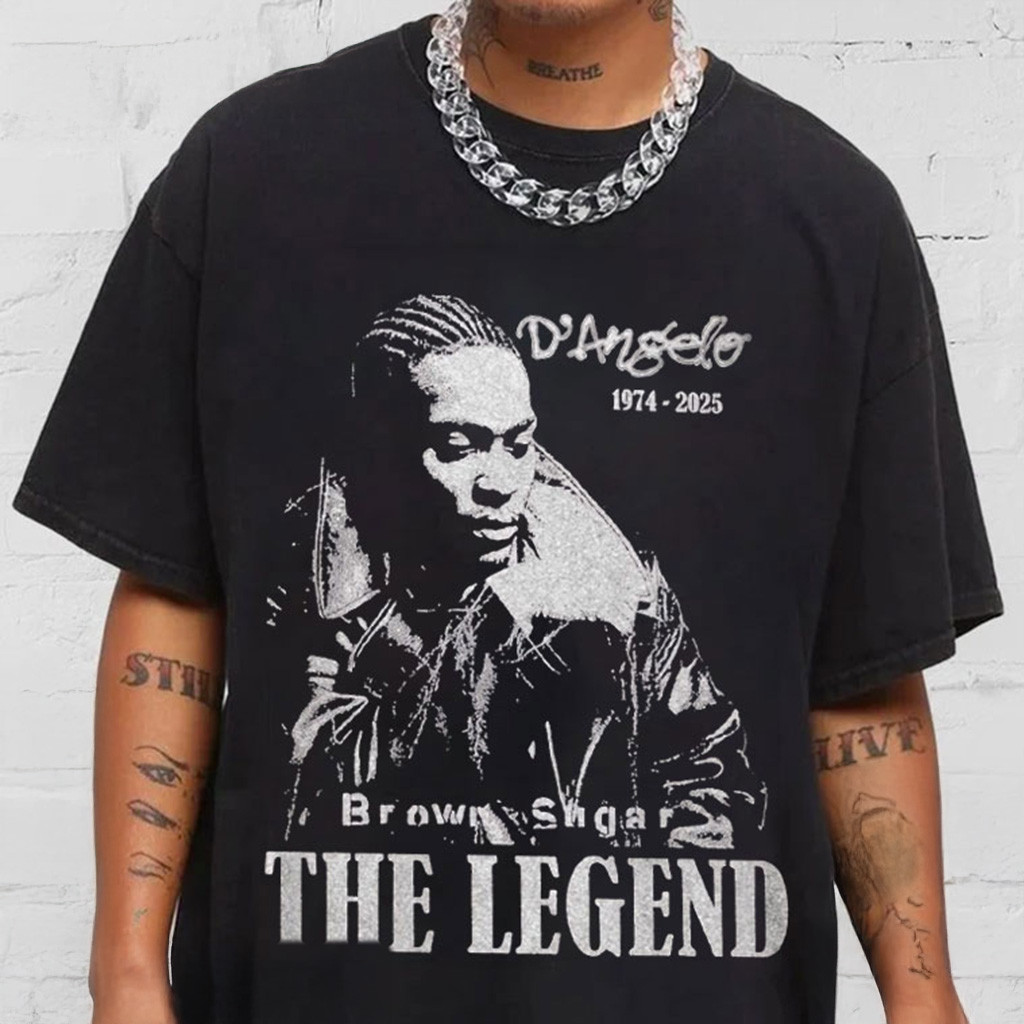Dangelo The Legend Rnb 2000s Music T-Shirt Christmas Gifts For Music Lovers